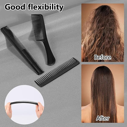 ALLBASA Kit 6PCS – Peignes & Brosses Professionnels de Coiffure, Anti-Statique, Démêlants